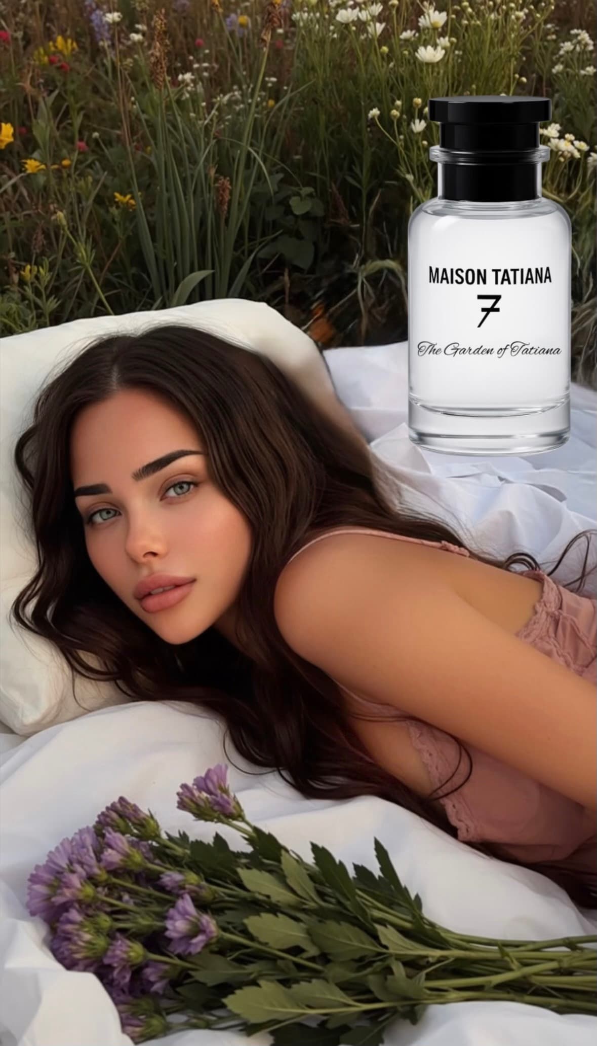 Model with The Garden of Tatiana perfume